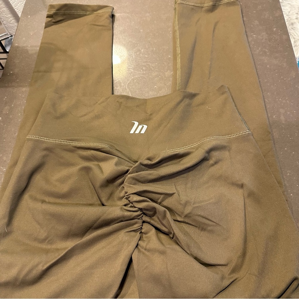 Muscle Nation X HB Olive Capri Workout Legging